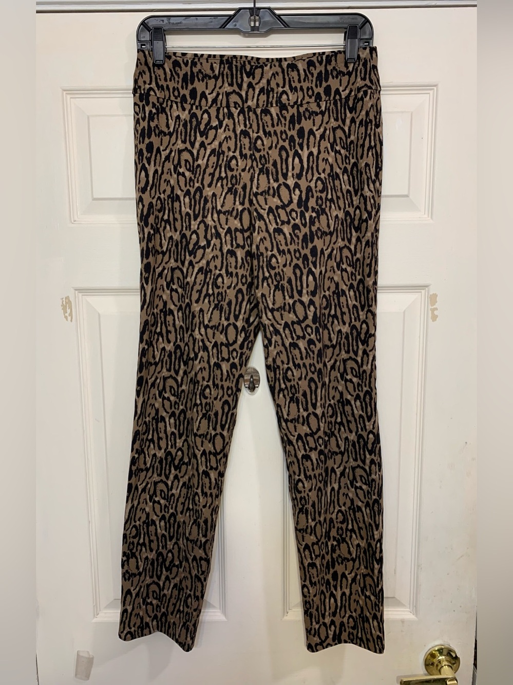 Krazy Larry Leopard Print Sz 6 Ankle Pants. 3540